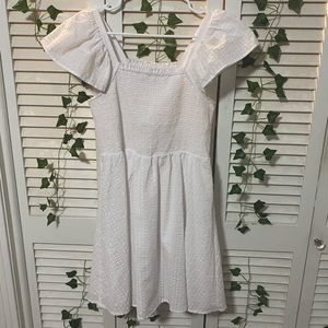 white above knee length dress!